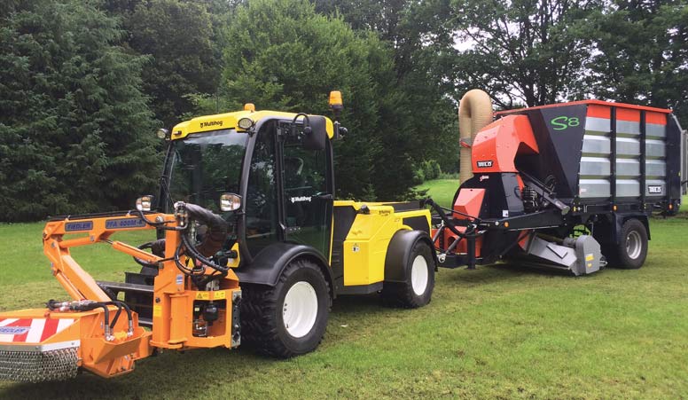 Front mower with collection Trilo 4 - apps gallery